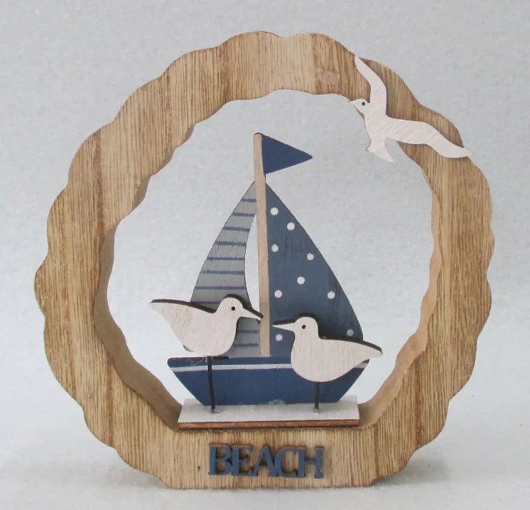 Fa vitolás sirályokkal 15 cm