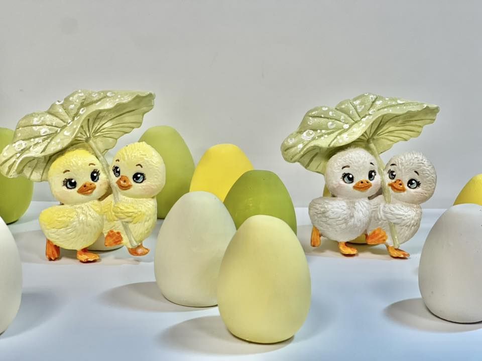 Gipsz kiscsibe levéllel - 2 féle