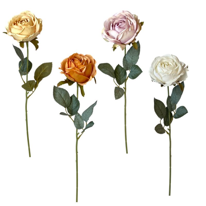 Szálas rózsa 46cm - 4 színben