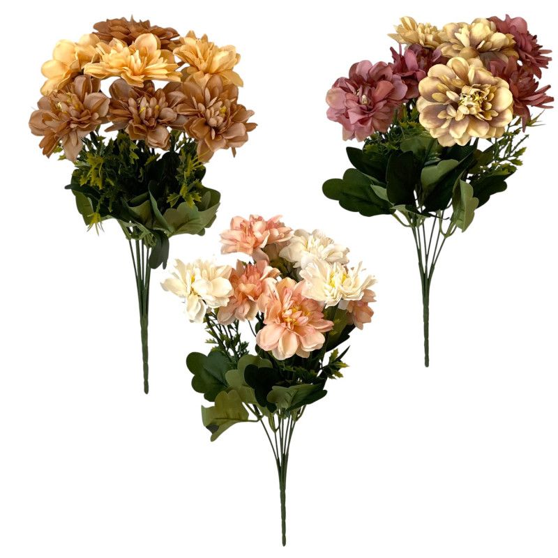 Cínea csokor x7 36cm - 6 színben