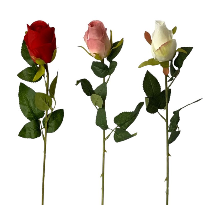 Szálas rózsa 64 cm - 6 színben