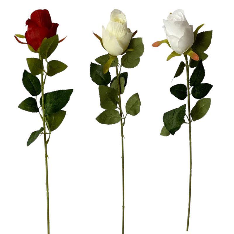 Szálas rózsa 64 cm - 6 színben