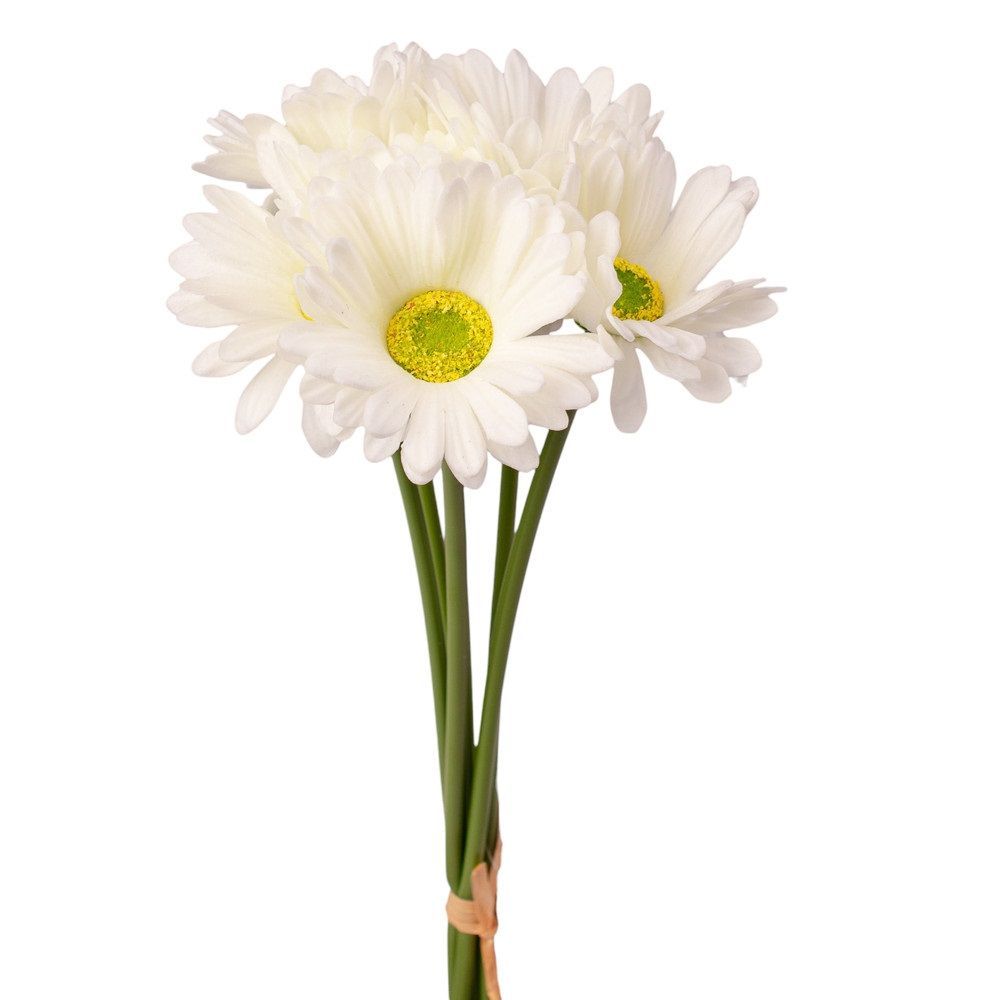 Real touch gerbera köteg 6 szál 39 cm - 3 színben