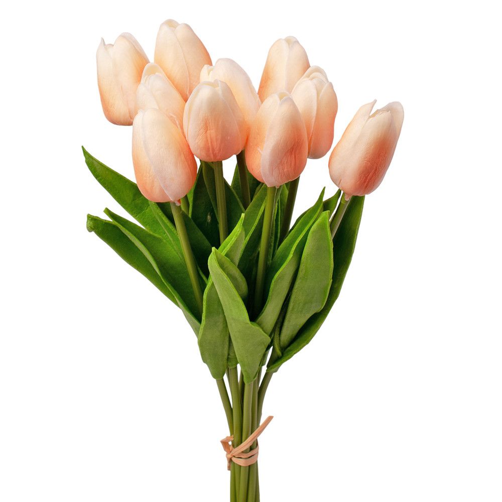 Real touch tulipán köteg 10 szálas 33.5cm magas - Több színben
