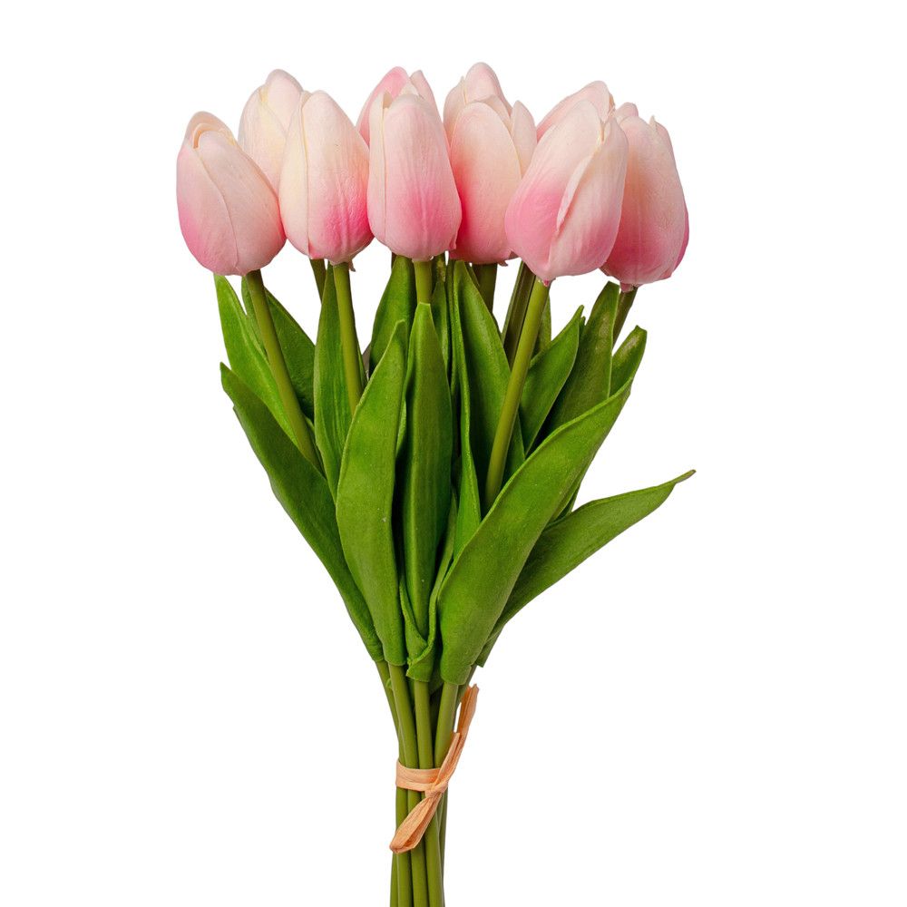 Real touch tulipán köteg 10 szálas 33.5cm magas - Több színben
