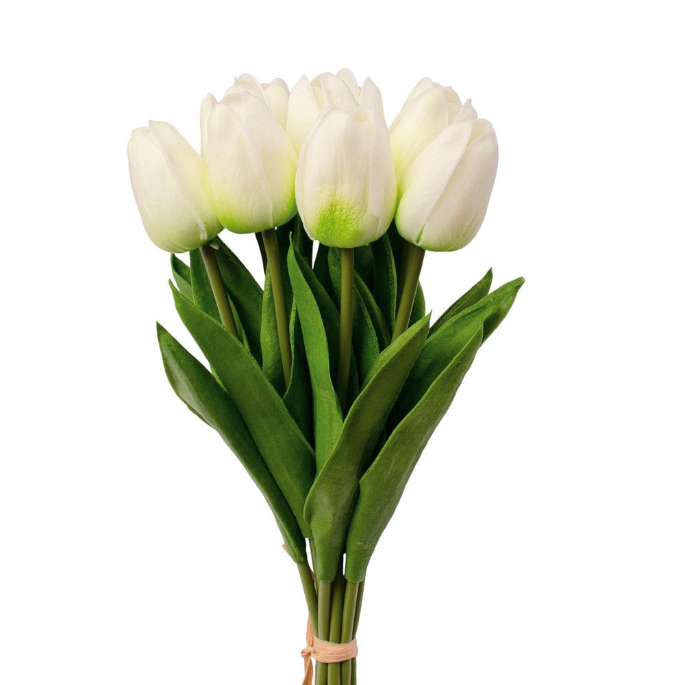 Real touch tulipán köteg 10 szálas 33.5cm magas - Több színben