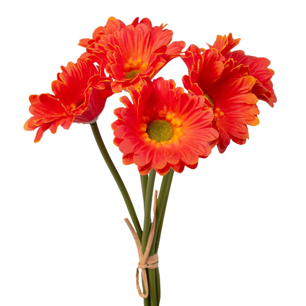 Real touch gerbera köteg 6 szál 27 cm magas - 4 színben