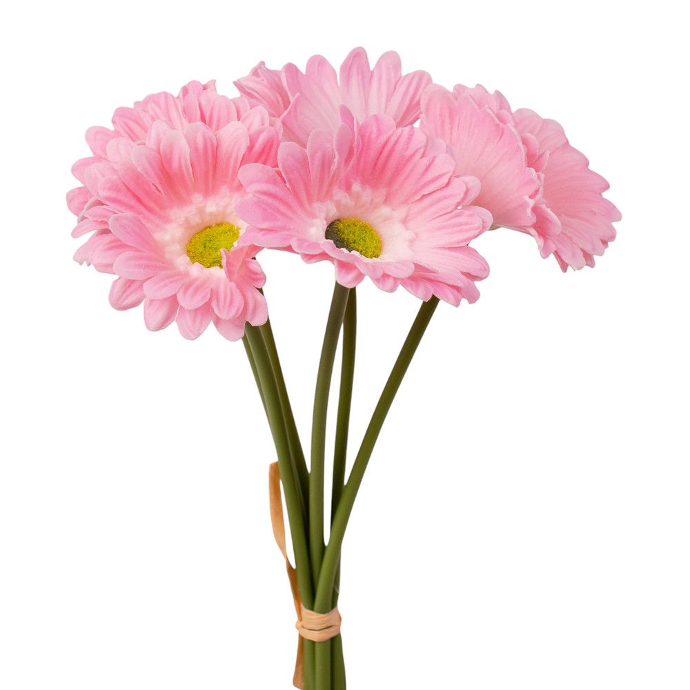 Real touch gerbera köteg 6 szál 27 cm magas - 4 színben
