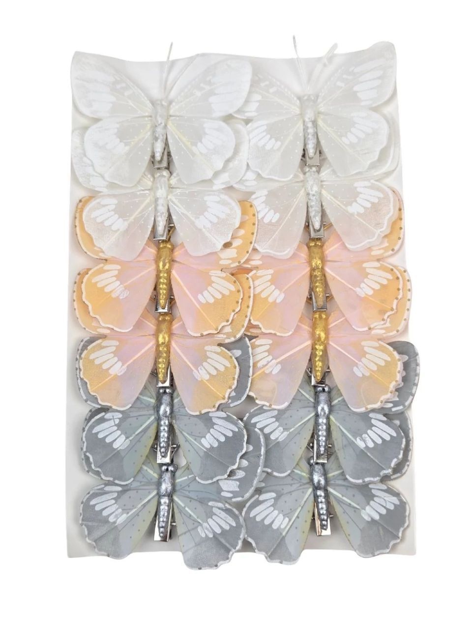 Csipeszes lepke 8 cm 12 db / csomag - Több féle