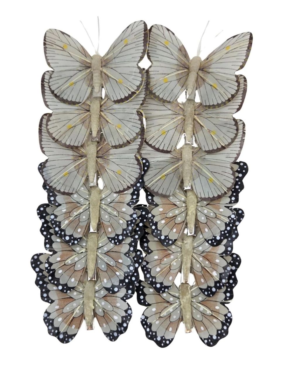 Csipeszes lepke 8 cm 12 db / csomag - Több féle