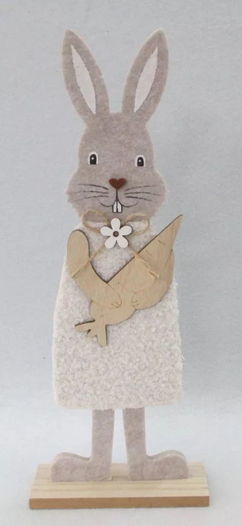 Textil nyúl répával 8 x 46 cm