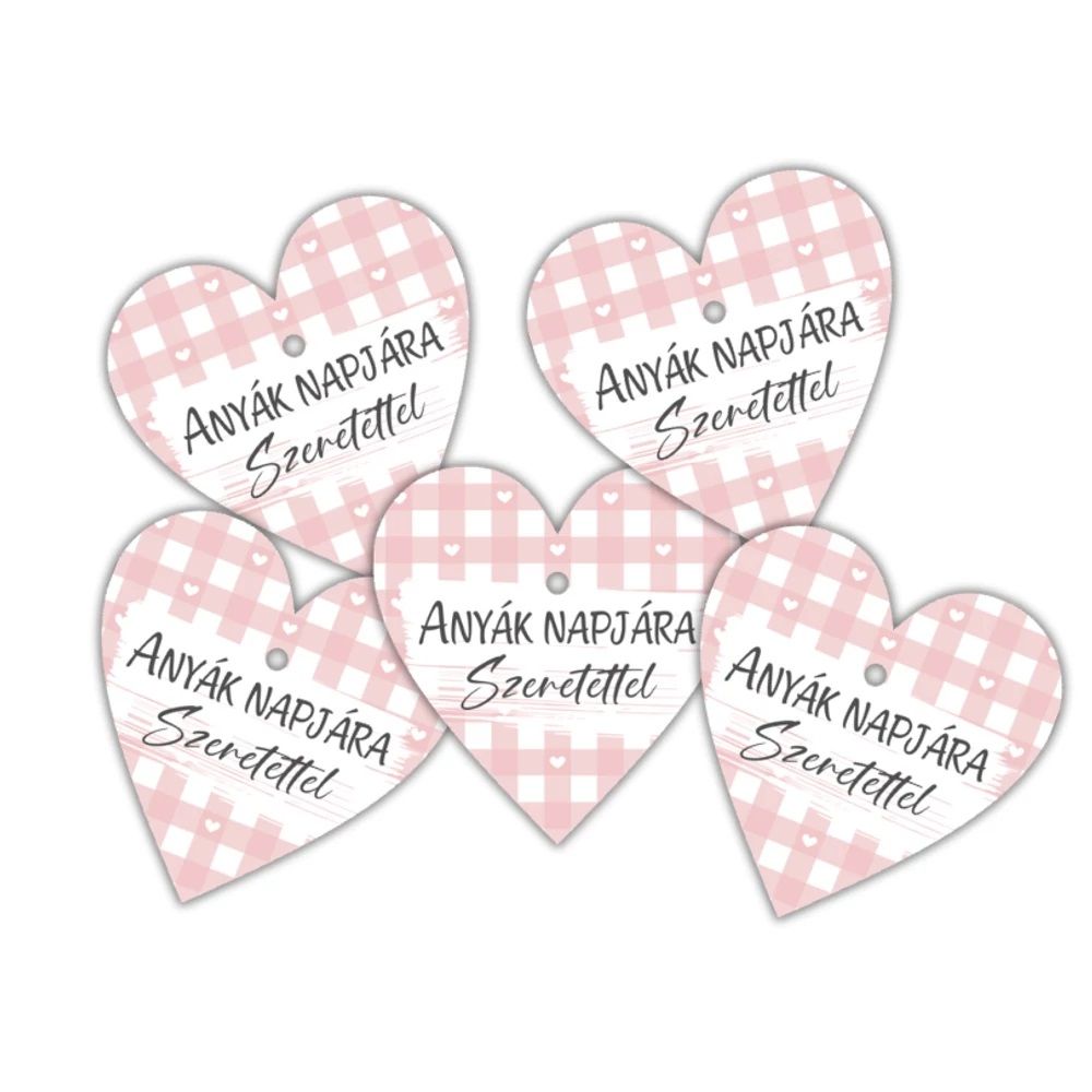 Nyomtatott fa tábla - Anyák napjára 5 db / csomag- 2 féle