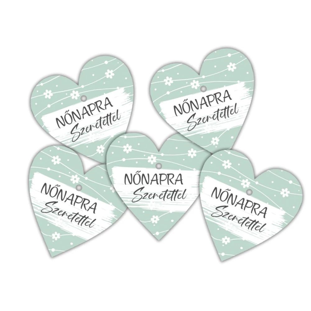 Nyomtatott fa tábla - Nőnapra szeretettel 5 db / csomag- 2 féle