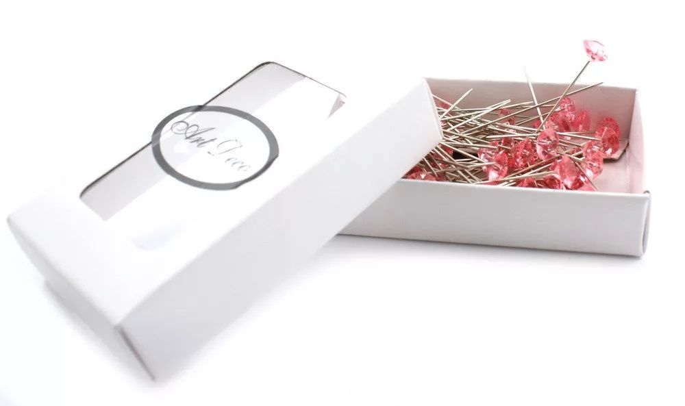 Dekor gyémánt fejú dísztű készlet 72 db / csomag - 2 színben