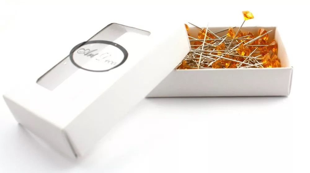 Dekor gyémánt fejú dísztű készlet 72 db / csomag - 2 színben