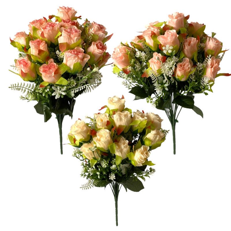Rózsa csokor x18 40cm - 6 színben