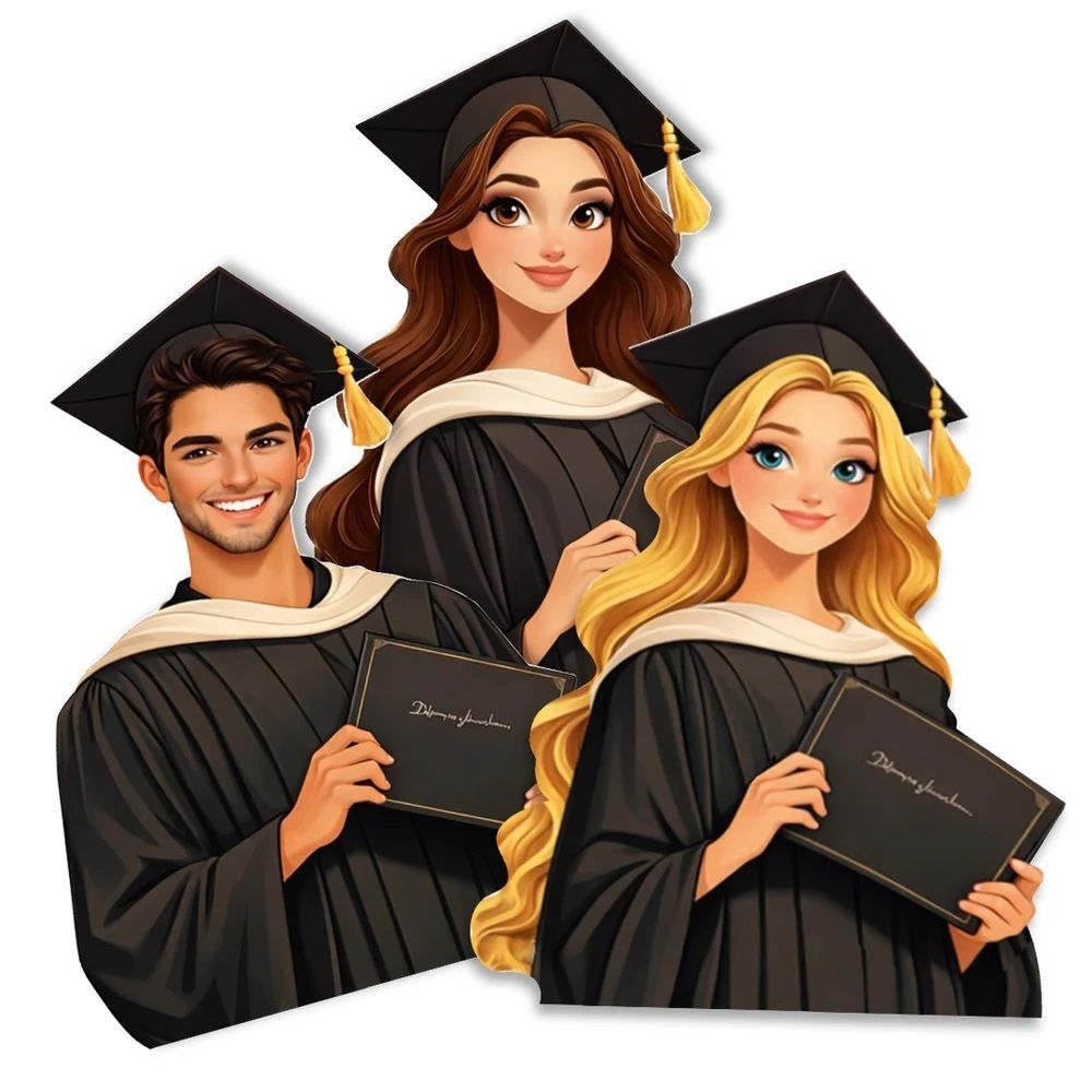 Beszúrható ballagási dekor - 3 féle