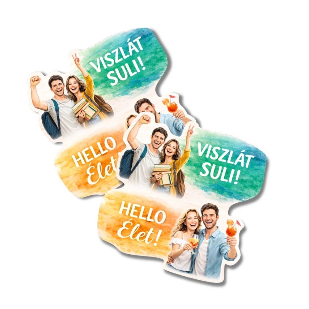 Beszúrható ballagási dekor - Viszlát suli 2 db / csomag