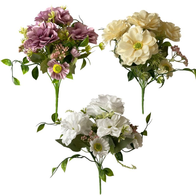 Dália csokor x7 30cm - Több színben Dália csokor x7 30cm - Több színben