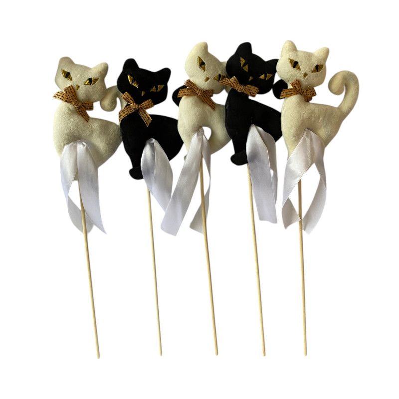 Pálcás betűző fekete-fehér cica 5 db/csomag Pálcás betűző fekete-fehér cica 5 db/csomag