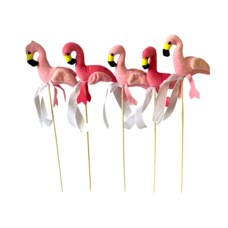 Pálcás betűző flamingós 5 db/csomag