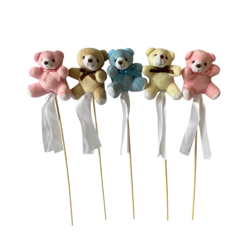 Pálcás betűző színes maci 5 db/csomag