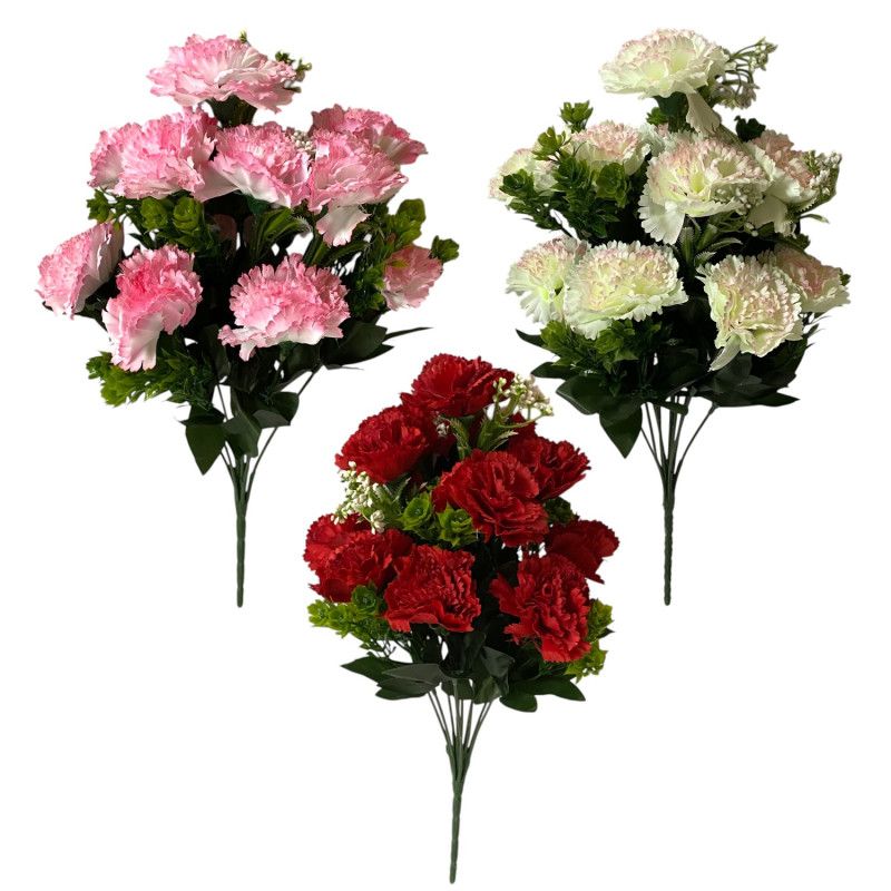 Szegfű csokor x12 41cm - 5 színben Szegfű csokor x12 41cm - 5 színben