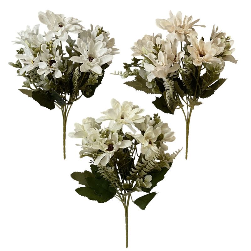 Margaréta csokor x5 30cm - 3 színben