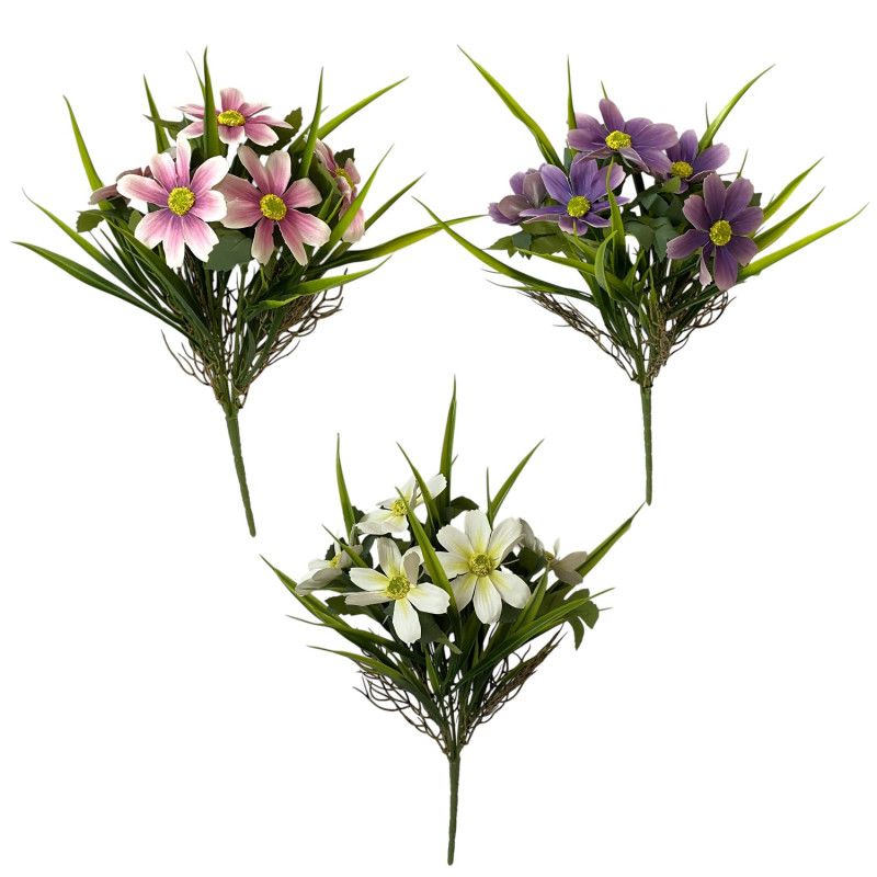 Margaréta csokor x5 35cm - 6 színben Margaréta csokor x5 35cm - 6 színben