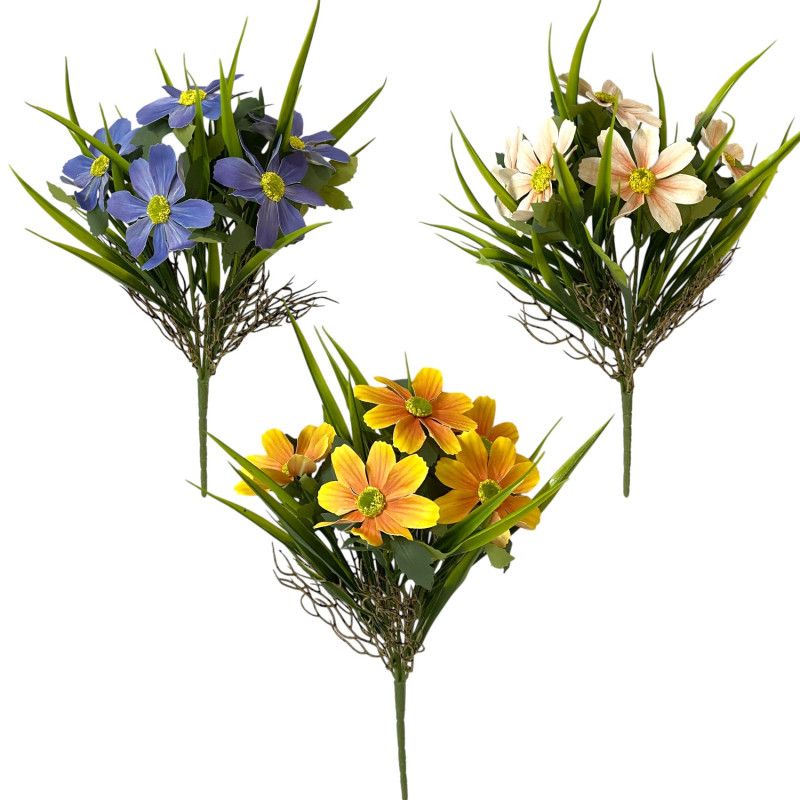 Margaréta csokor x5 35cm - 6 színben Margaréta csokor x5 35cm - 6 színben