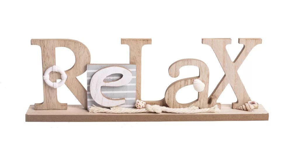 Fa RELAX felirat 40 x 5 x 14 cm