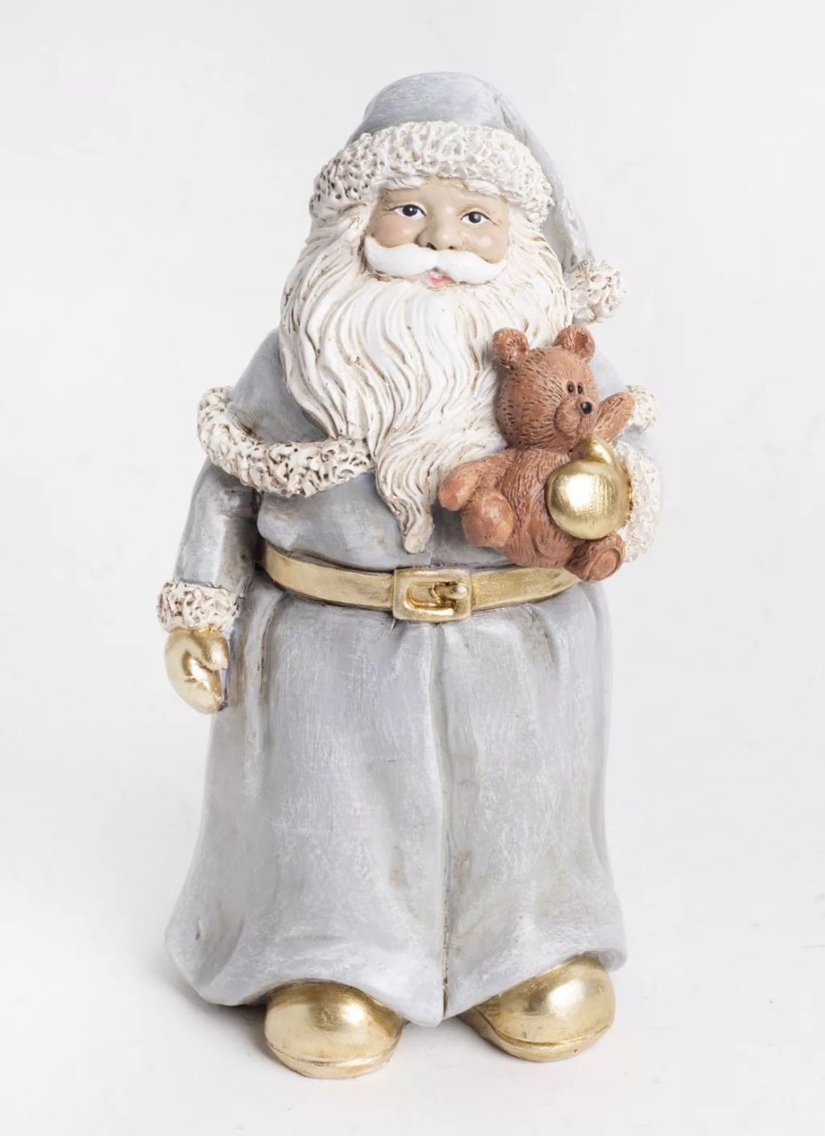 Polirezin mikulás macival 8 x 7,5 x 15 cm