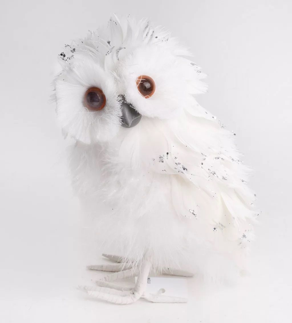 Textil hóbagoly 10 x 19 cm