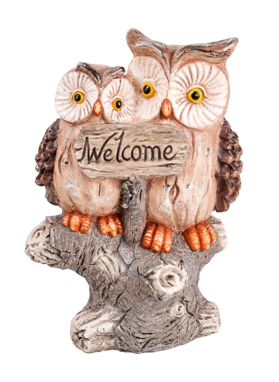 Kültéri bagoly fatörzsön 37,5 cm