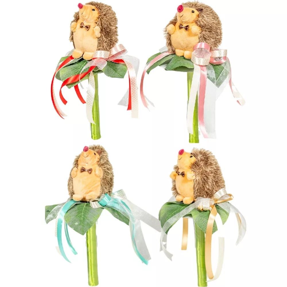 Ballagási csokor plüss sünivel szalaggal 36cm