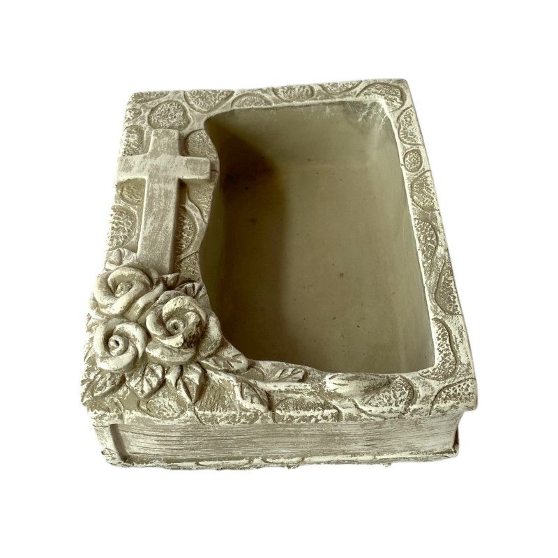 Kaspó kő könyv forma 17,5*13*6,5cm Kaspó kő könyv forma 17,5*13*6,5cm