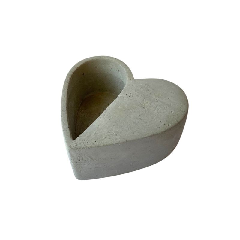 Kaspó kő szív forma 14*14*6cm Kaspó kő szív forma 14*14*6cm