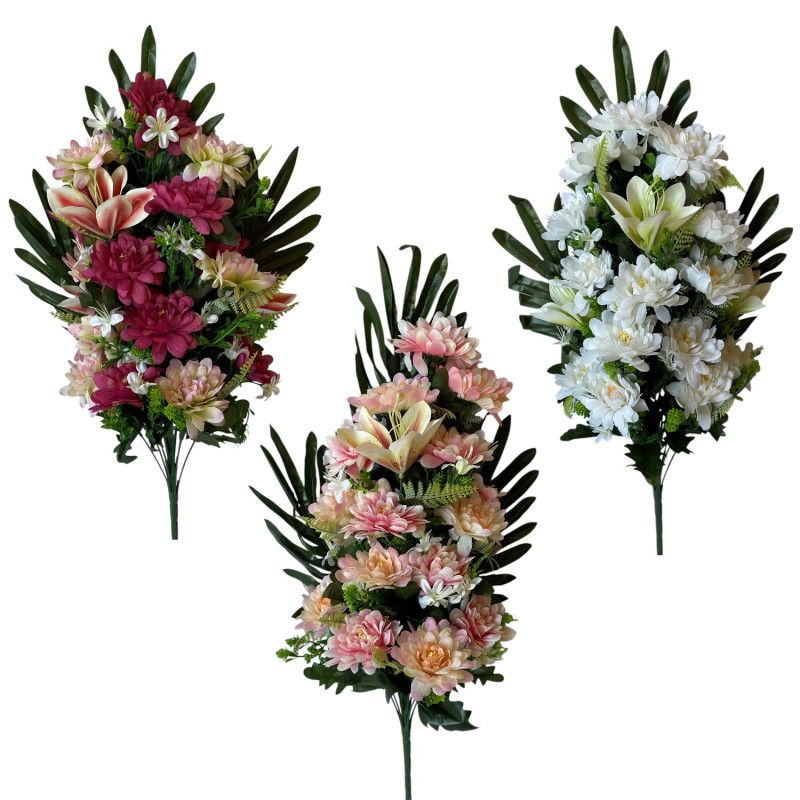 Vegyes féloldalas csokor x18 57cm - 5 színben Vegyes féloldalas csokor x18 57cm - 5 színben