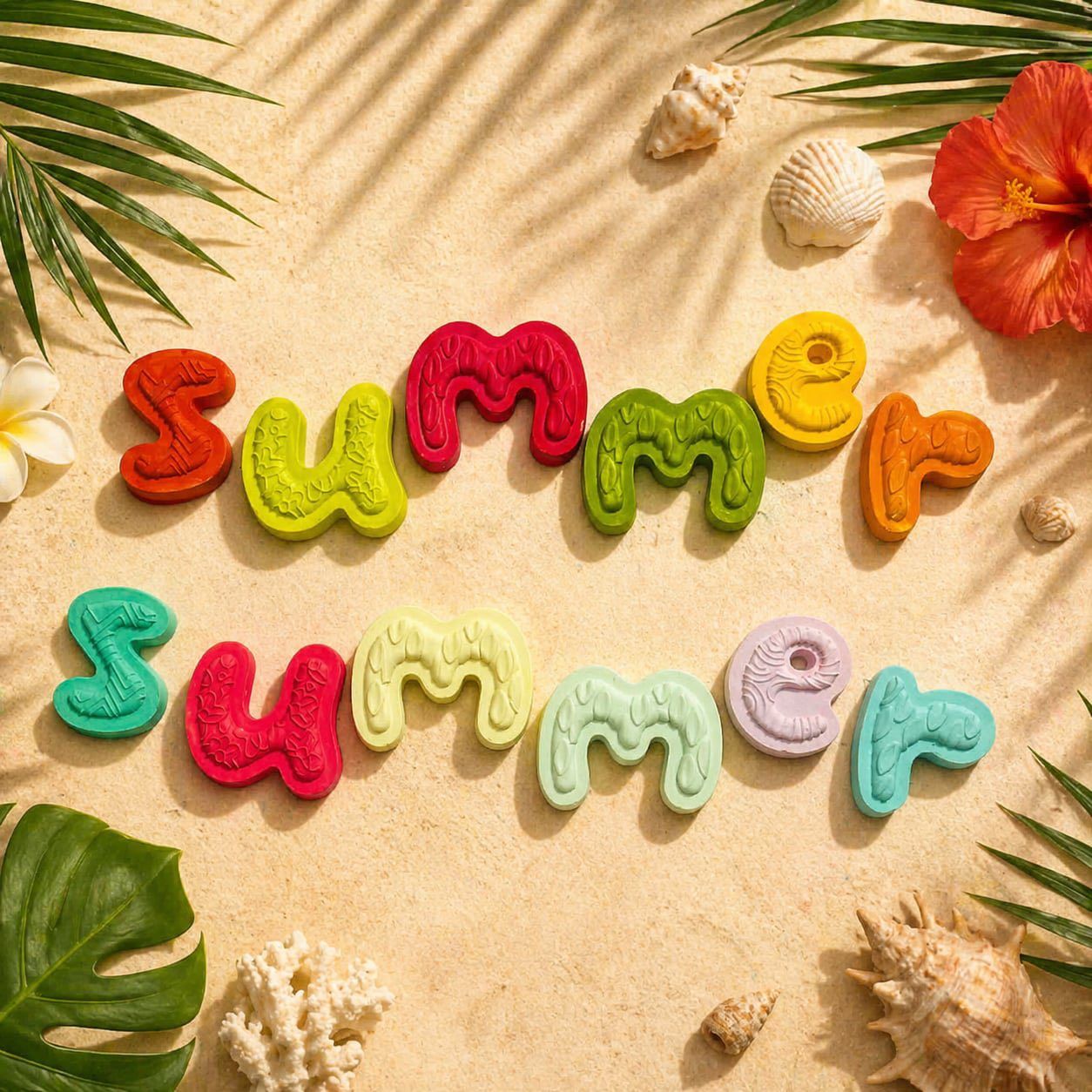 Gipsz SUMMER felirat - 2 színben