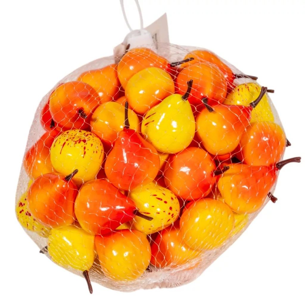 Körte sárga-piros 3,2cm 50db-os