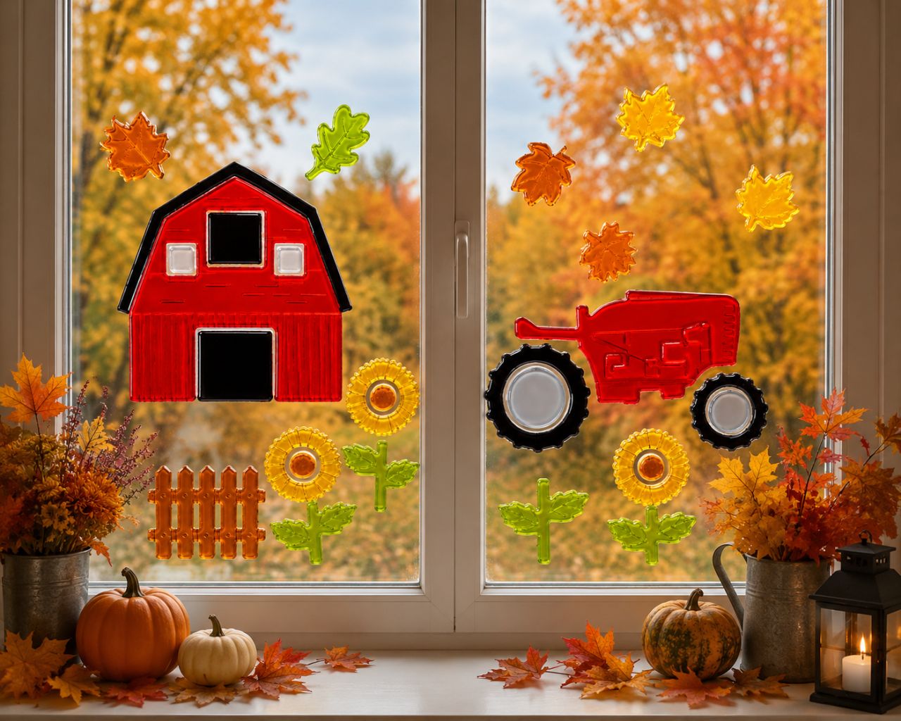 Ablakzselé farm traktorral