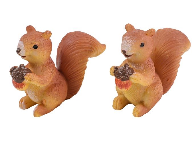 Dekorációs mókus figura makkal – Őszi dísz - 2 féle