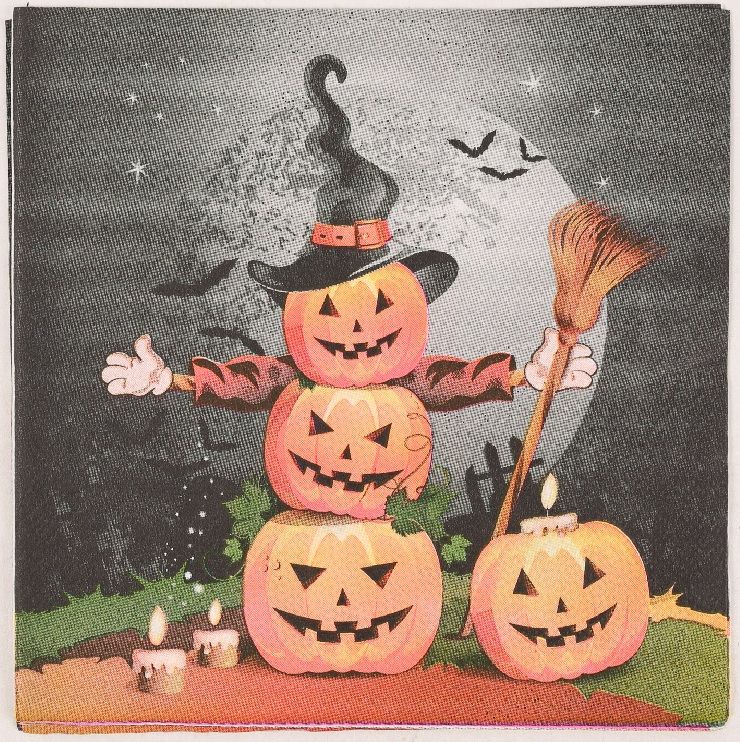 Halloween szalvéta – Tökös mintával – 33 × 33 cm – 20 db/csomag Halloween szalvéta – Tökös mintával – 33 × 33 cm – 20 db/csomag