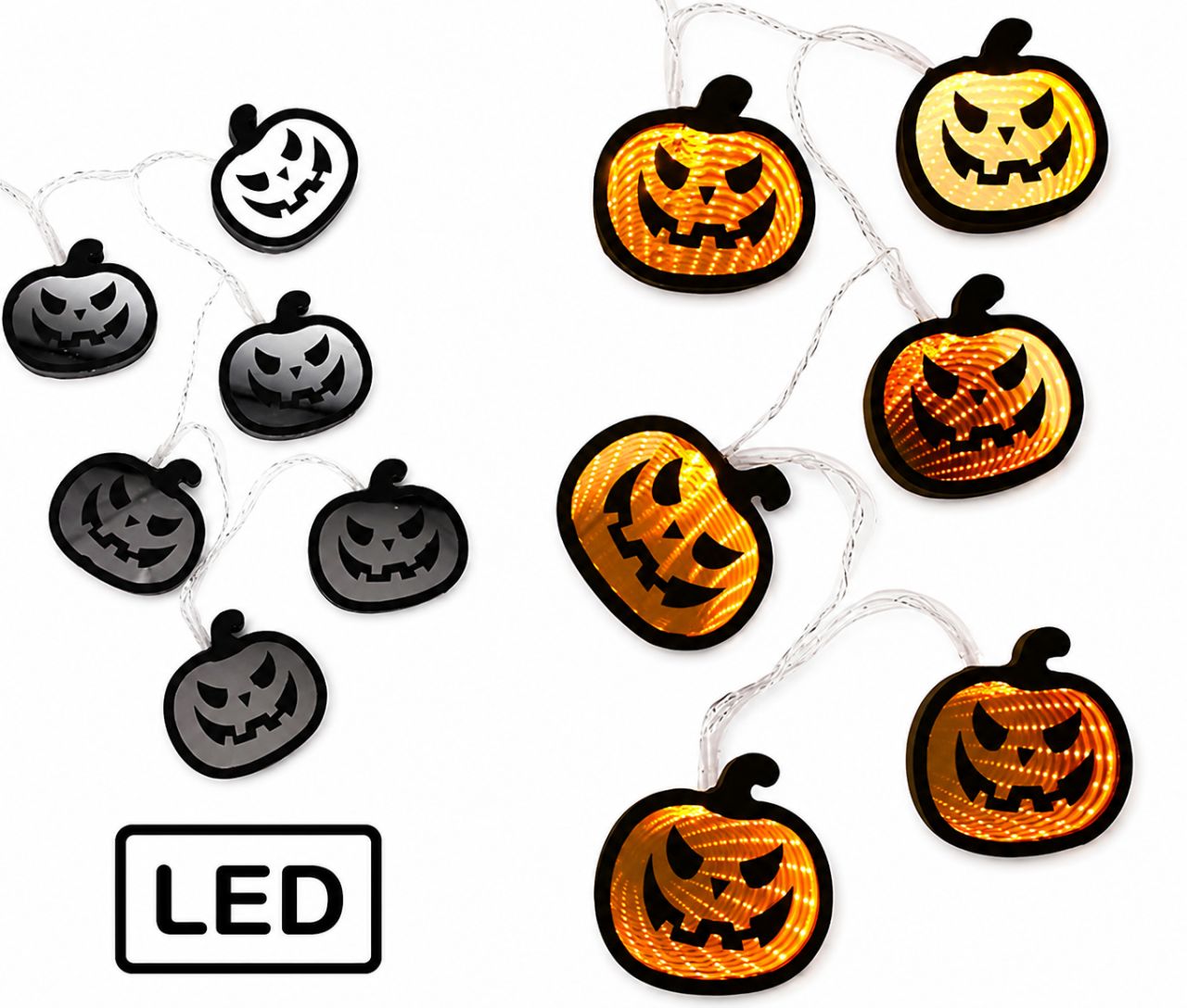 LED tök fényfüzér Halloween dekorációhoz LED tök fényfüzér Halloween dekorációhoz