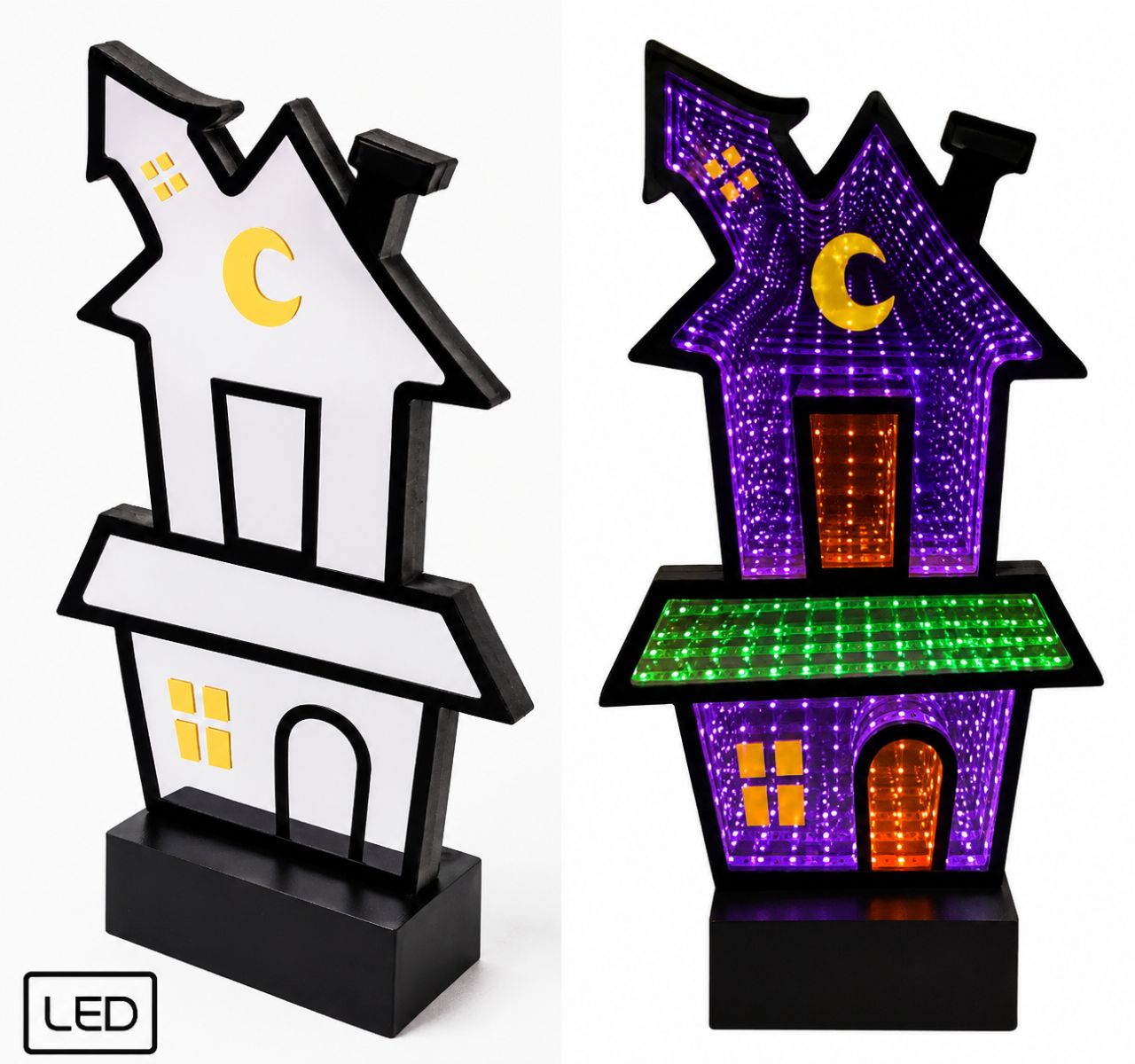 LED Halloween Rémház Lámpa – Infinity Mirror Effekttel 