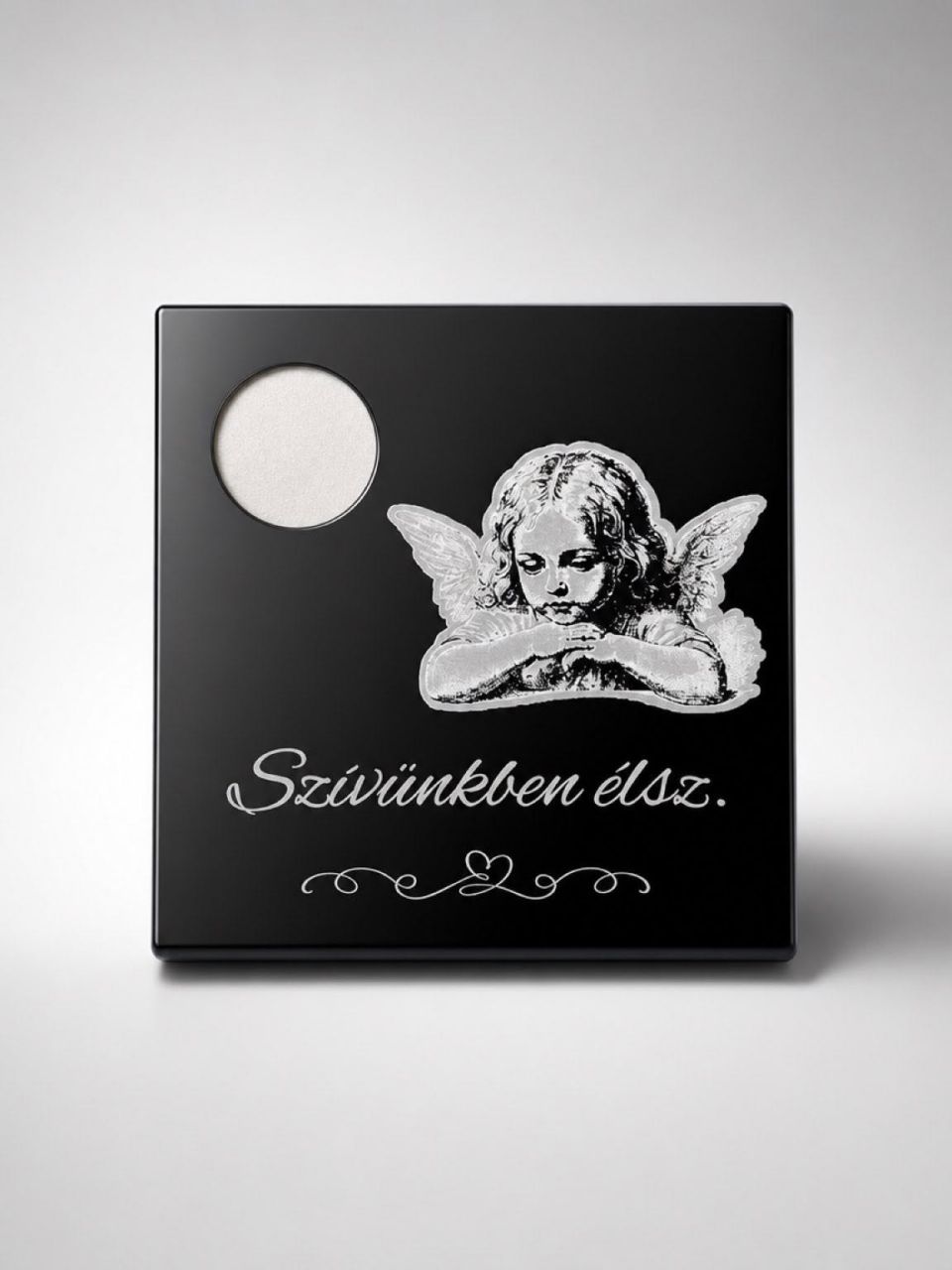 Prémium emlékszív – „Szívünkben örökké élsz” 15,5 cm Prémium emlékszív – „Szívünkben örökké élsz” 15,5 cm
