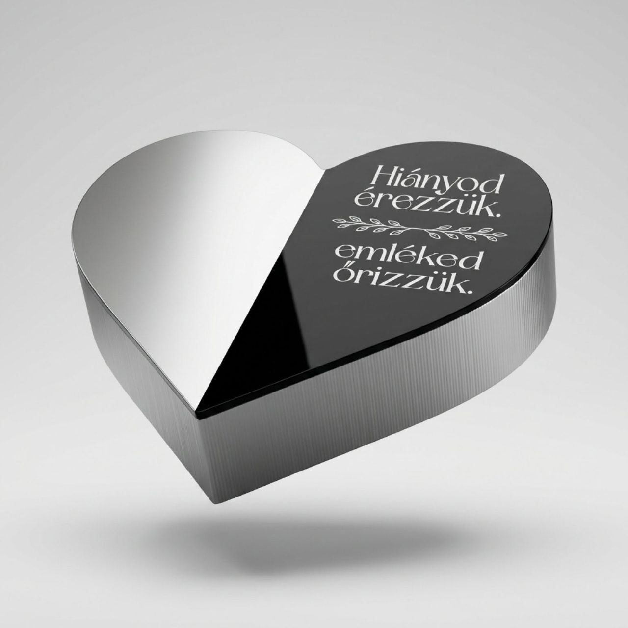 Prémium emlékszív – „Hiányod érezzük, emléked őrizzük” 32 cm Prémium emlékszív – „Hiányod érezzük, emléked őrizzük” 32 cm