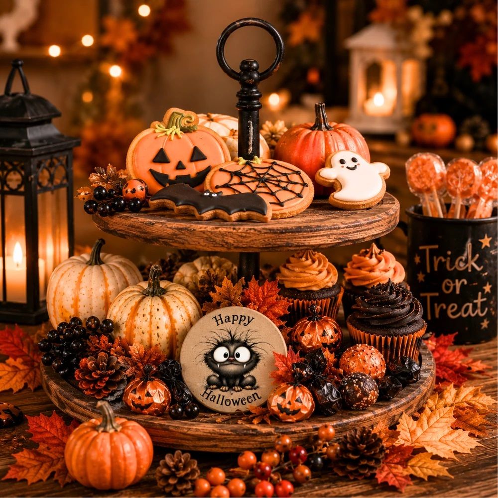 Halloween fa dekoráció szett – 5 db/csomag Halloween fa dekoráció szett – 5 db/csomag