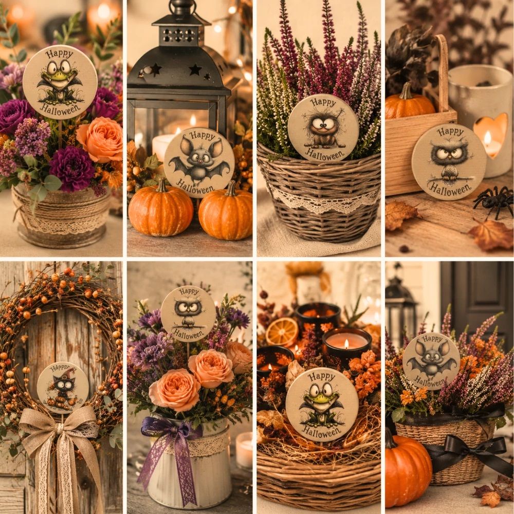 Halloween fa dekoráció szett – 5 db/csomag Halloween fa dekoráció szett – 5 db/csomag