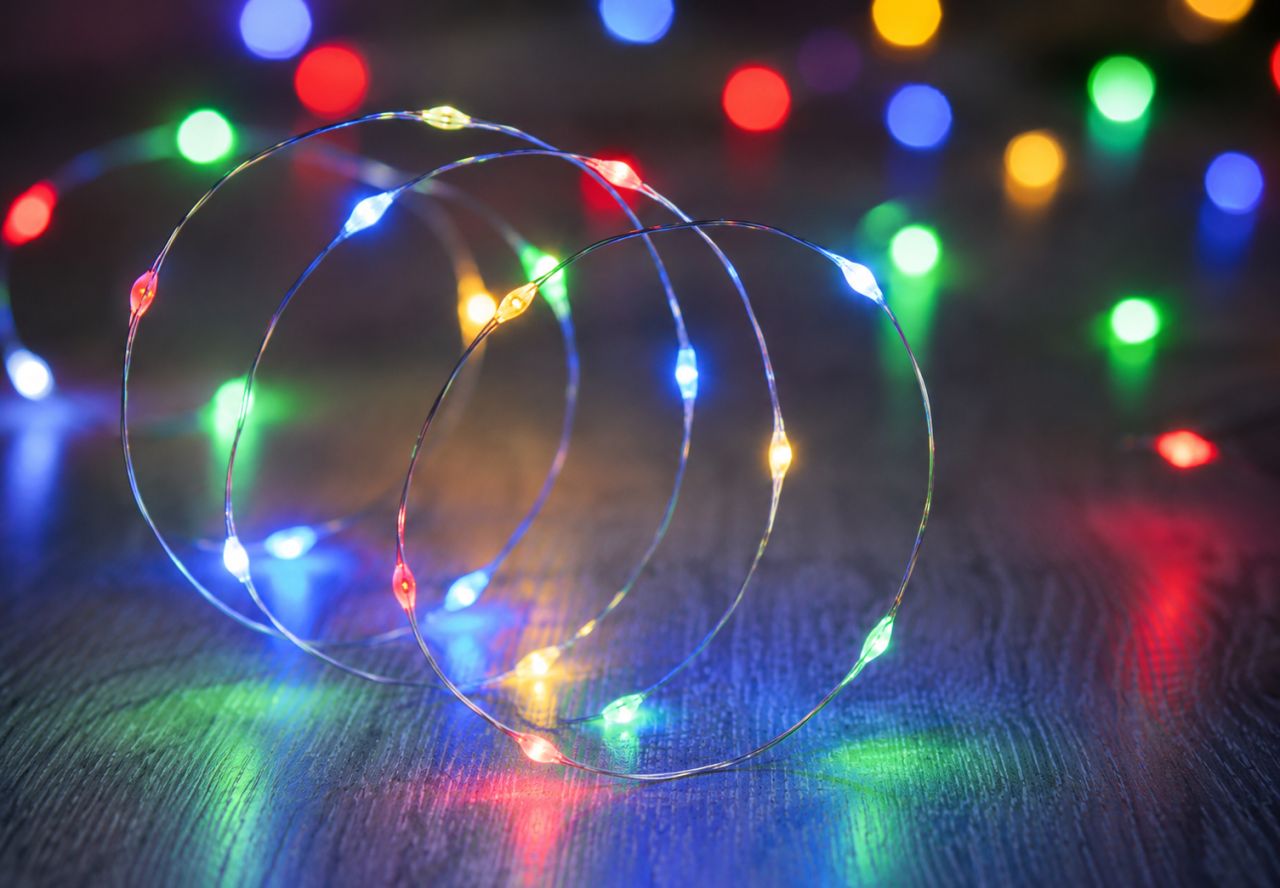 10 LED-es elemes fényfüzér – 2 színben